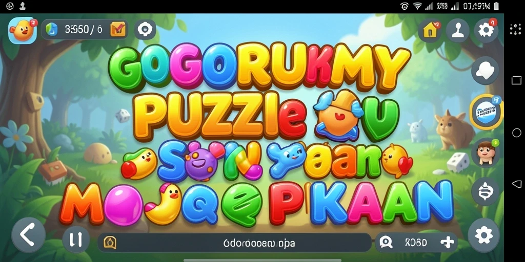 Tangkapan layar GOGORUMMY menampilkan gameplay seru dalam menyelesaikan teka-teki.
