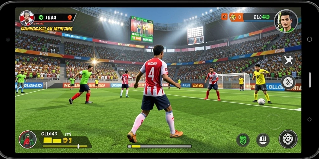 Tampilan gameplay OLLO4D yang seru dalam setiap pertandingan olahraga.