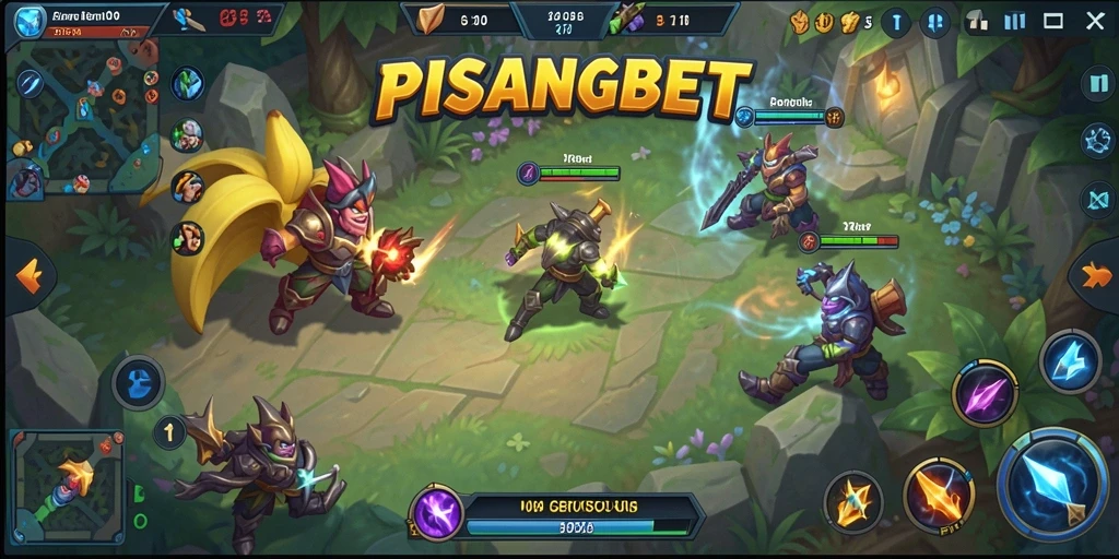 Gameplay PISANGBET yang seru dan menegangkan dalam pertarungan MOBA.